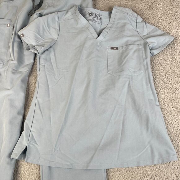 FIGS Technical Collection Scrub Set Top Bottom S Blue T21004 Pants Hospital - Picture 2 of 16